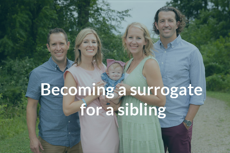 Becoming a surrogate for a sibling